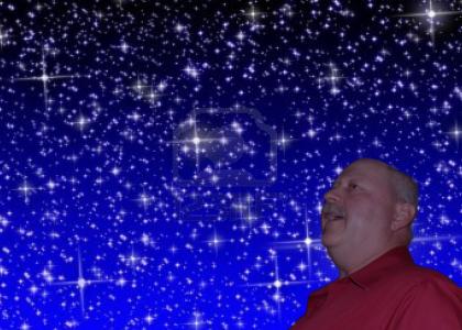 Joe Brunner looking at the stars