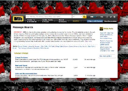 IMDb Message Boards Memorial