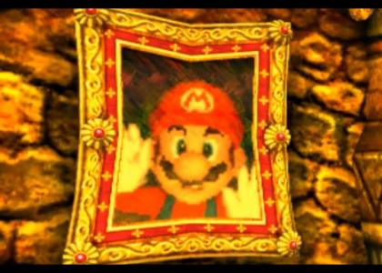 Mario stuck inside the painting