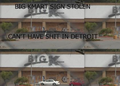 Big Kmart Sign stolen