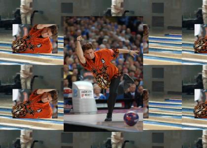 Jeremy's epic bowling maneuver