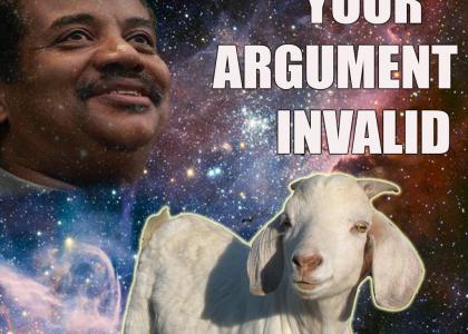 Neil Degrasse Tyson With Interstellar SpaceGoat