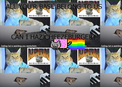Nyan NEDM Ceiling Keyboard Cat