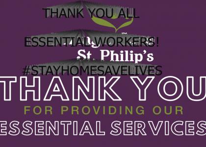 Thank you, essential workers #StayHome