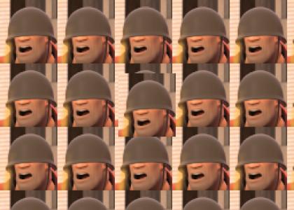 soldier from tf2 screams