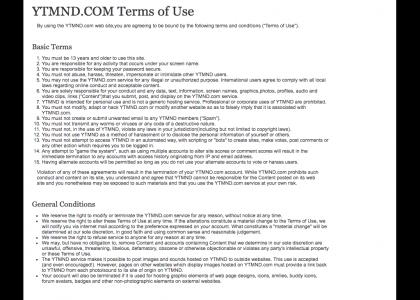 A dramatic reading of the ytmnd terms of use