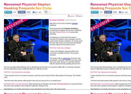 Stephen Hawking loves wormholes