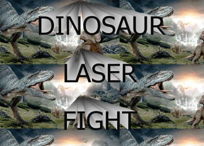 Dinosaur Laser Fight