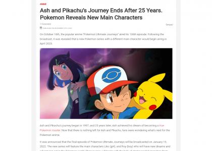 The end of Ash and Pikachu