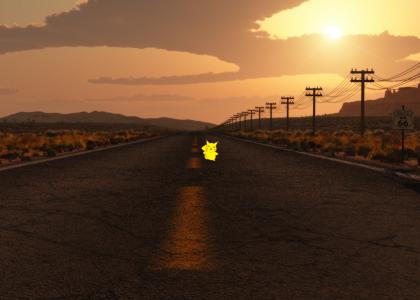 Shampoodle Pikachu on the Road