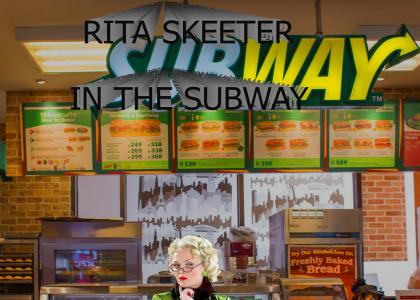 Rita Skeeter in the subway