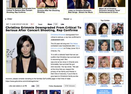 PTKFGS: Christina Grimmie Survives Shooting