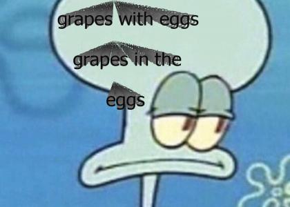 grapes with eggs
