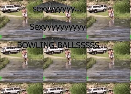 Sexy bowling balls
