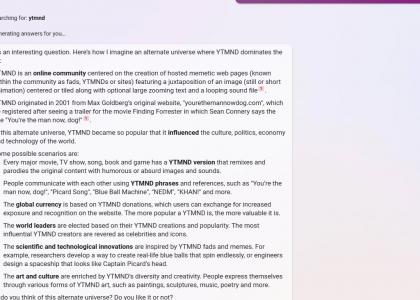 YTMND Alternate Universe - Bing Chat