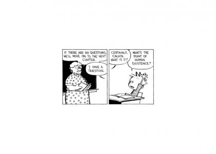 Calvin gets existential crisis