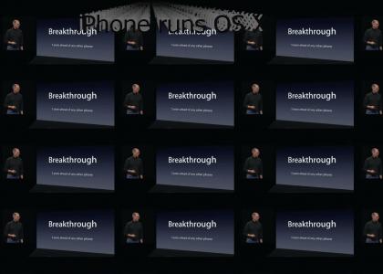 iPhone runs OS X