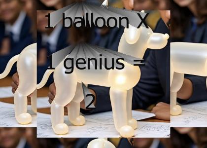 1 balloon, I genius, infinite possibilities 1 balloon, I genius, infinite possibilities