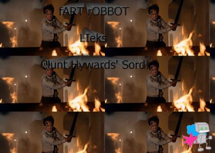 Fart Robot Likes Clint Howard's Sword.