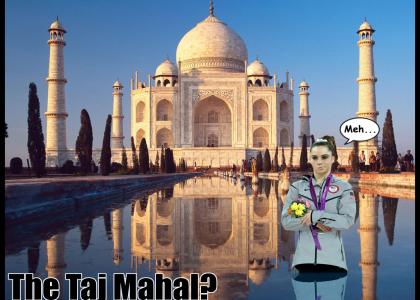 McKayla Maroney is NOT IMPRESSED by the Taj Mahal