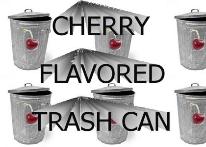 Cherry Flavored Trash Can