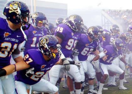 ECU Pirates practice football