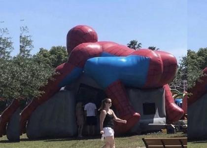 Spiderman bounce house