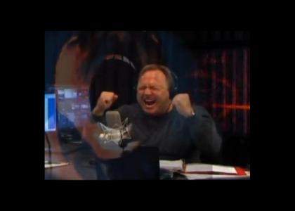 Alex Jones Belts Out A Face Melter