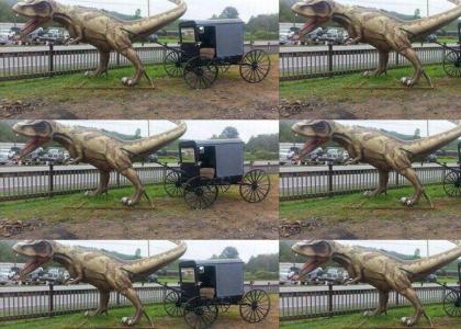 Dino-drawn buggy