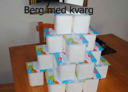 Berg med kvarg