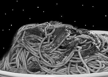 spaghetti night in space