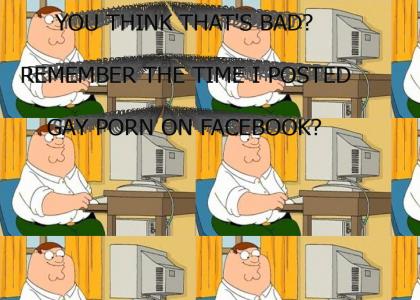 Peter Griffin posts gay porn on Facebook Peter Griffin posts gay porn on Facebook