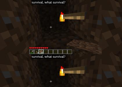 survival, what survival - Minecraft