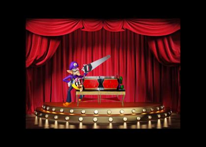 wario dies in a magic act