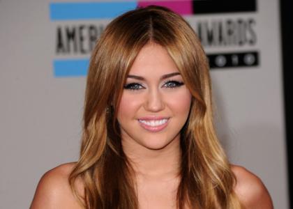 Miley Cyrus side boob.