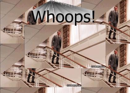 Pete Campbell Falls Down Some Stairs