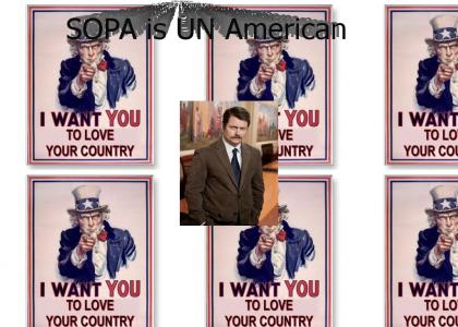 Ron Swanson: SOPA IS UNAMERICAN