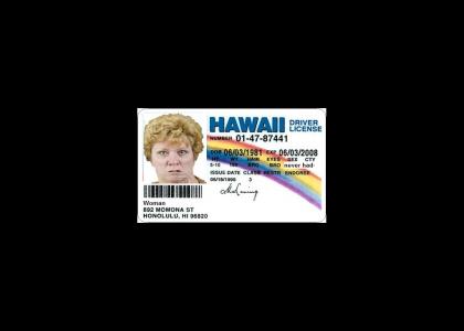 Woman's new license