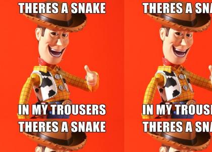 There's a snake in my trousers