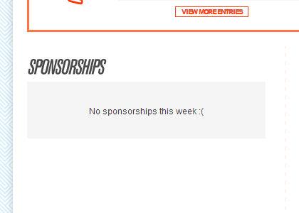 No sponsorships this week :(