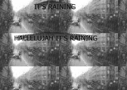 it's raining men but it's just raining
