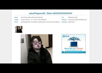 Brian Peppers Plenty of Fish account