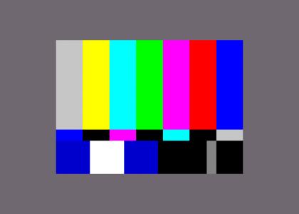 television test pattern with sound