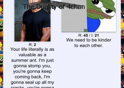 The Duality of 4chan