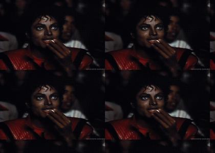 Michael Jackson Eats Popcorn