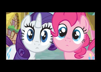 Rarity and Pinkie Pie Stare Into Your Soul