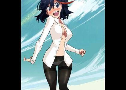 Ryuko Matoi sort of doesn't change facial expressions