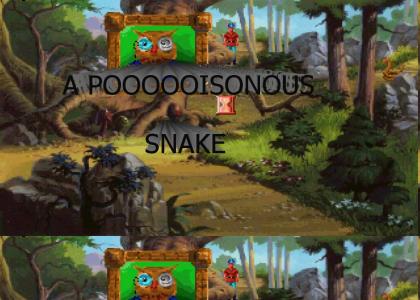 A POISONOUS Snake!