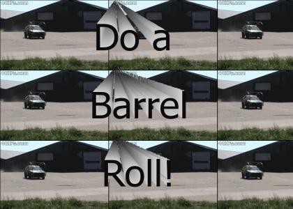 Car does a barrel roll!