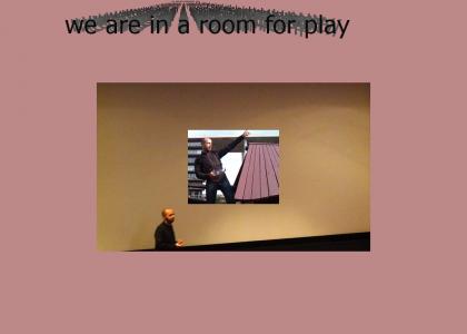 We are in a room for play